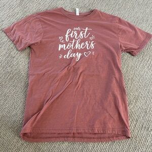 First Mother's Day Graphic Tee - Dusty Rose